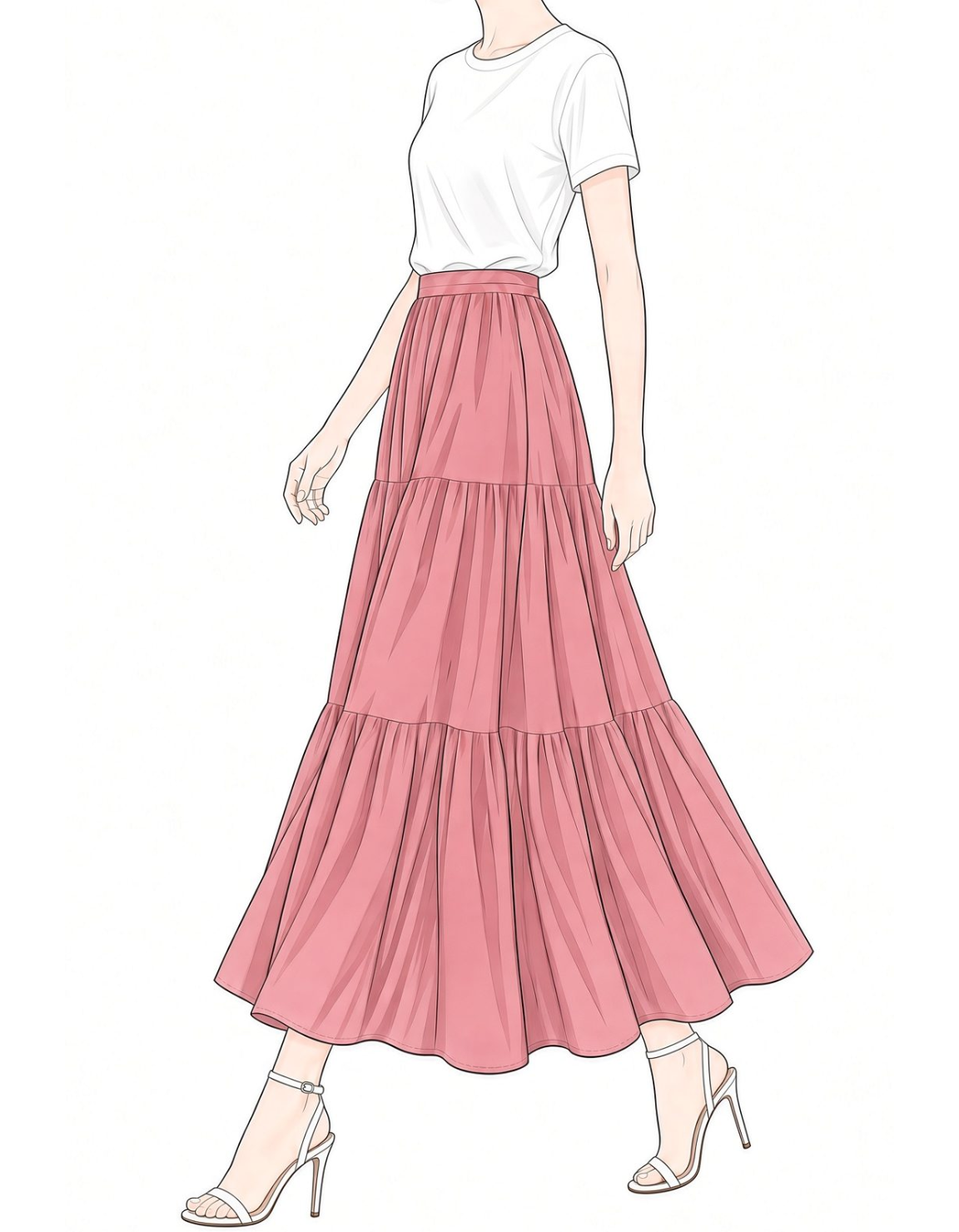 Tiered Skirt
